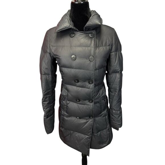 Theory Black Down Puffer Coat Jacket Medium Parka Size M - Picture 3 of 16